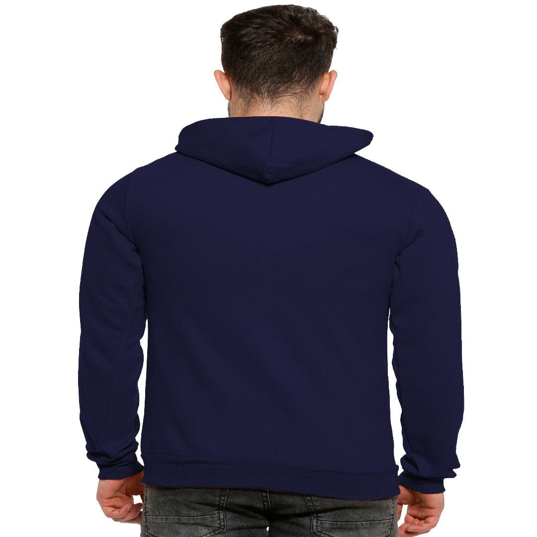 Blue Colour Premium Zip Hoodie For Men - Shopping-search