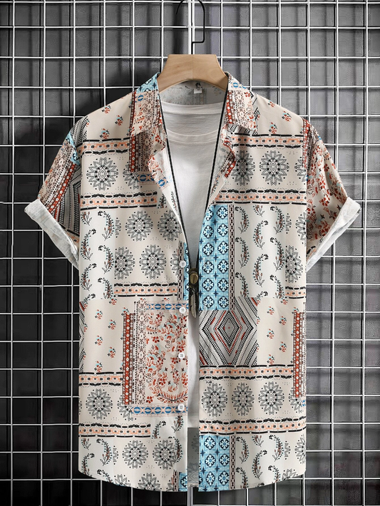 White Casual Printed Shirt for Men | Shopping-search