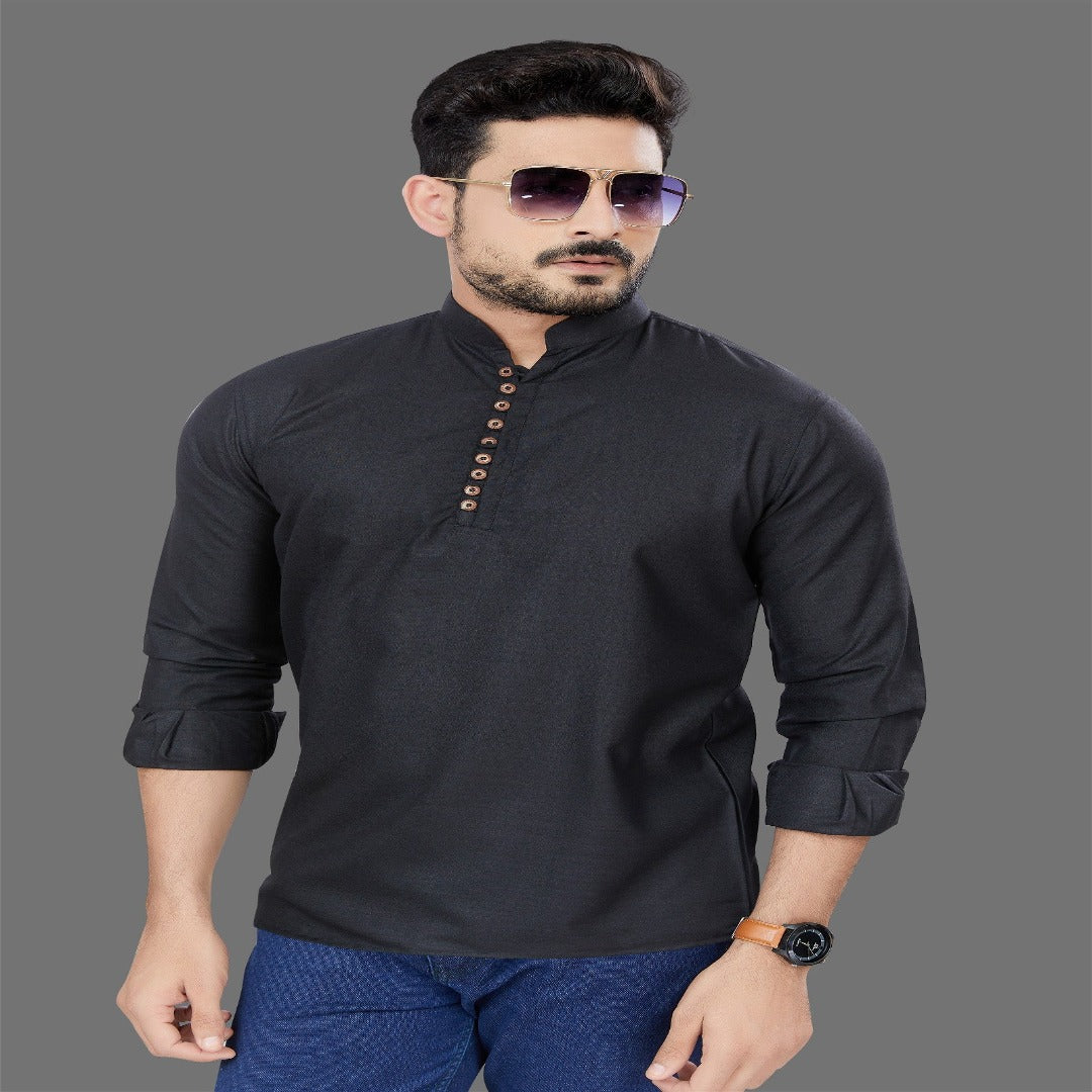 Black Short Kurta - Shopping-search