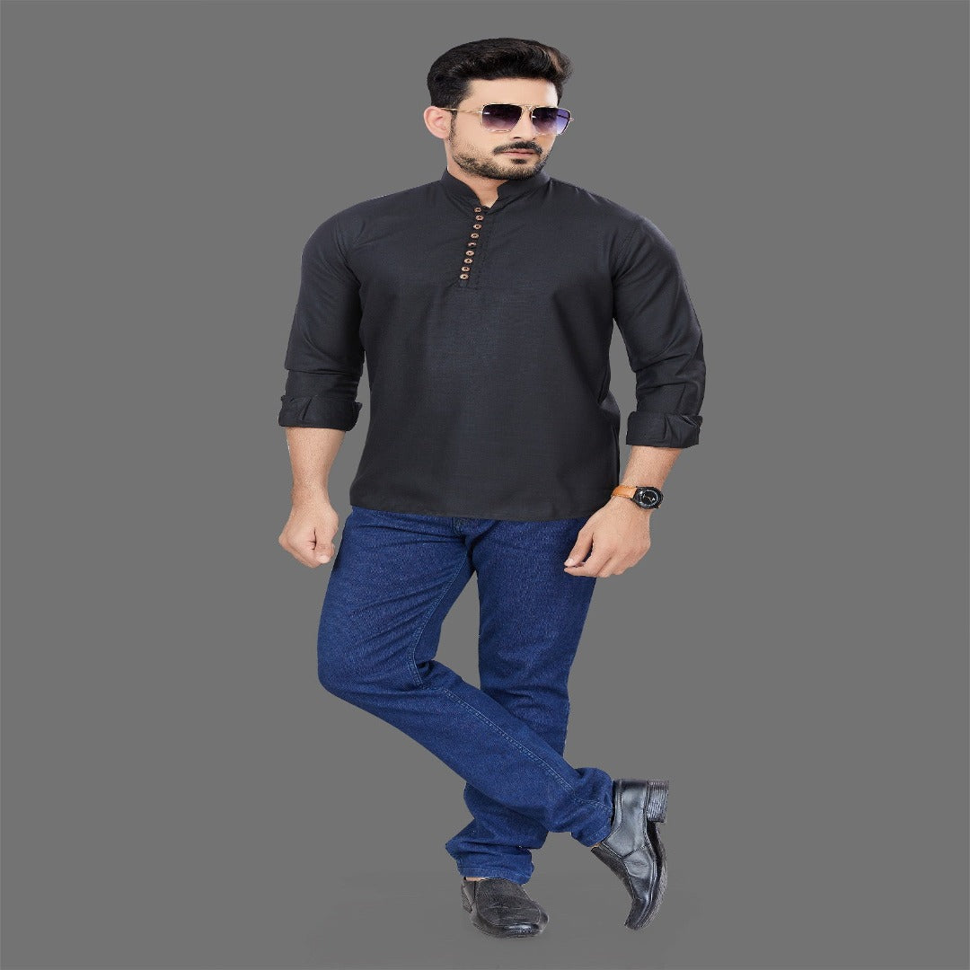 Black Short Kurta - Shopping-search