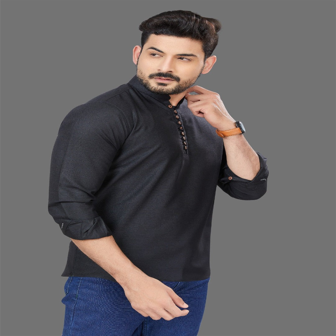 Black Short Kurta - Shopping-search