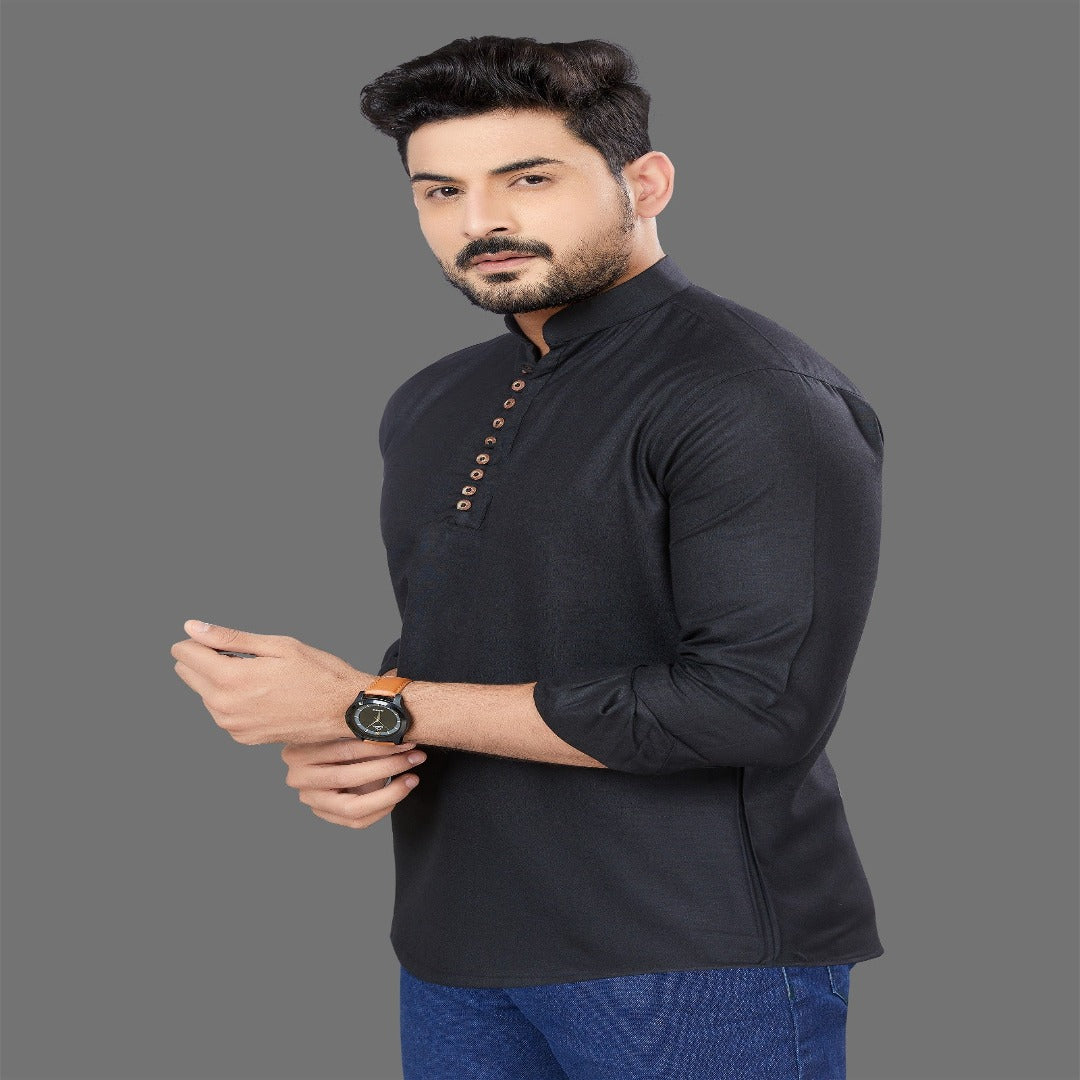 Black Short Kurta - Shopping-search