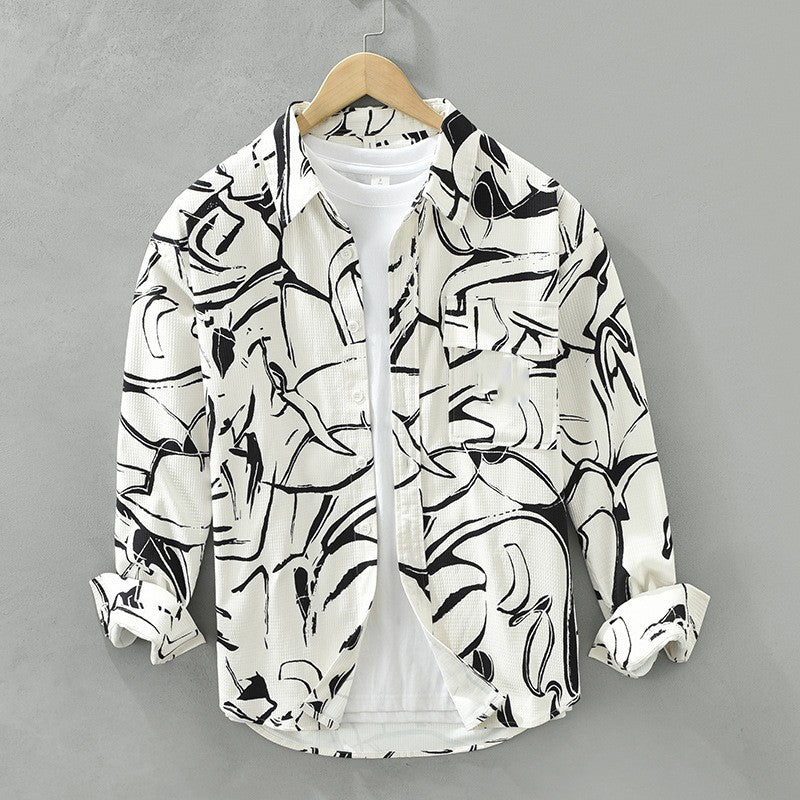 White Digital print Shirt