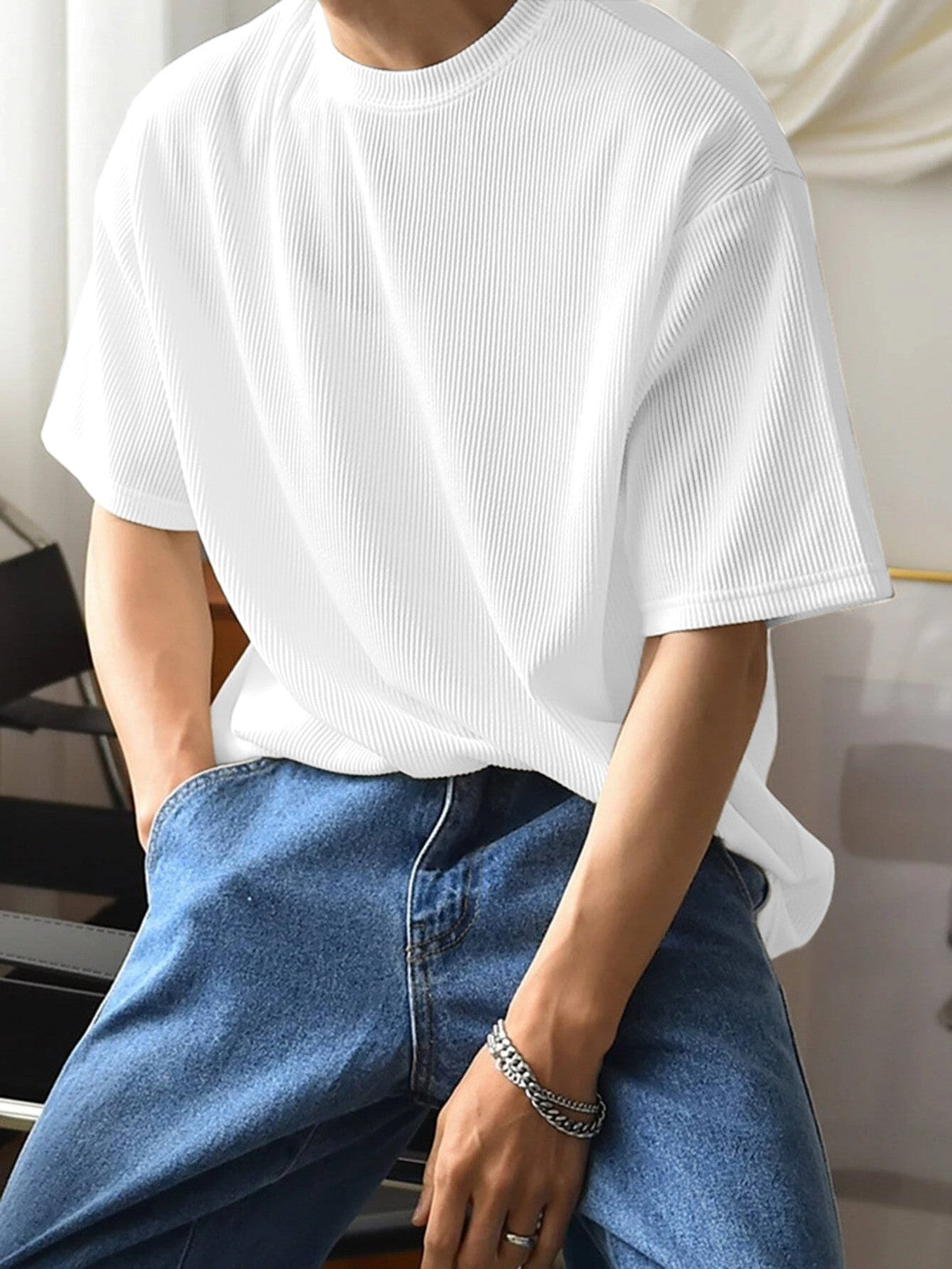 White Plain T-Shirt - Shopping-search