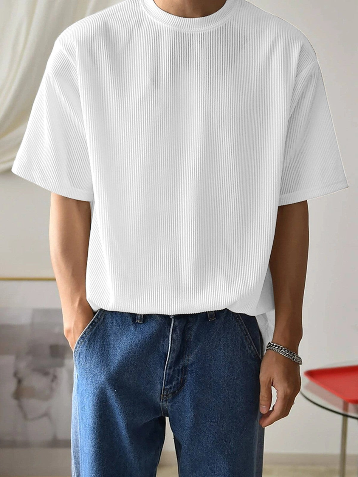 White Plain T-Shirt - Shopping-search