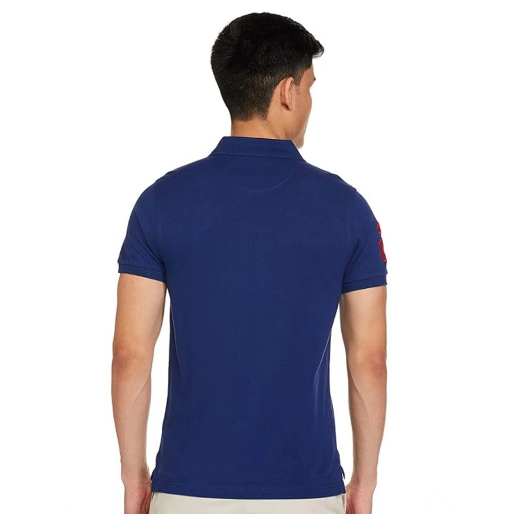 Men's Premium Cotton Polo – Classic Dark Blue