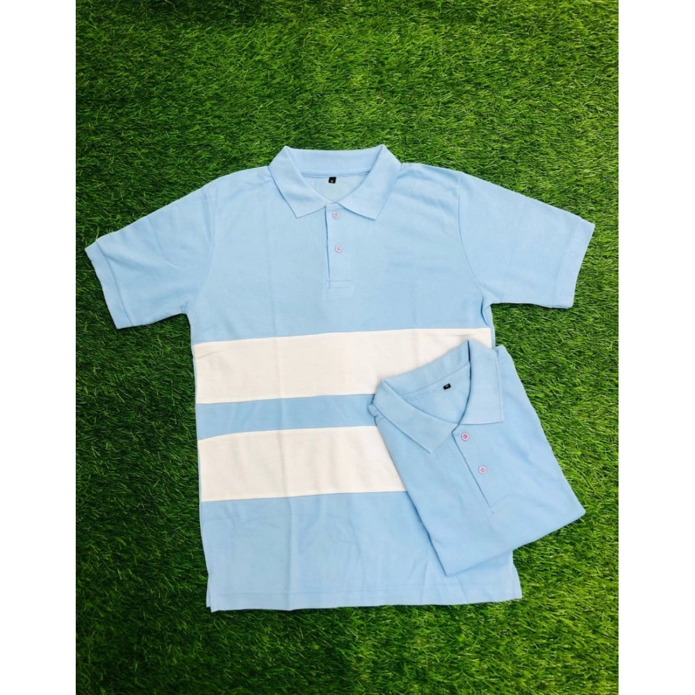 Men's&nbsp;Casual Short Sleeves Cotton Polo Neck T-shirt 