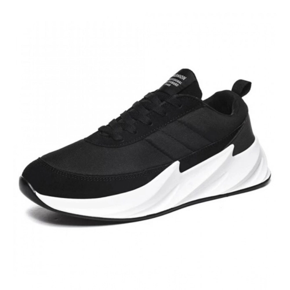 Black and white sneaker on a white background